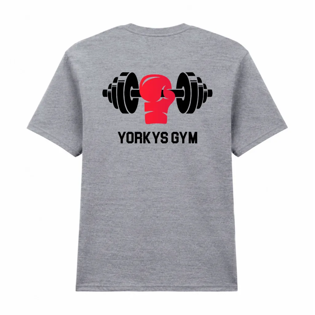 Softstyle T-Shirt - WHERE LIFTING AND FIGHTING BECOME ONE (Yorkys) (Pitch Black, XS)